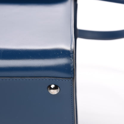 Delvaux Box Calfskin Brillant MM Satchel Blue De Prusse 13 of 17