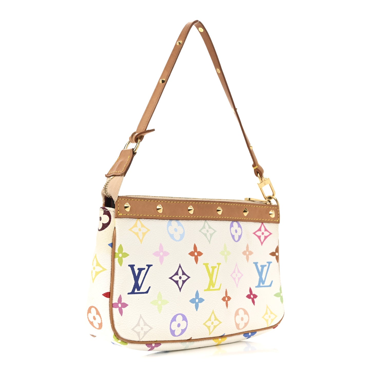 Monogram Multicolor Pochette Accessories White