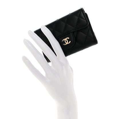 Chanel Lambskin Quilted 4 Key Holder Black 2 of 11
