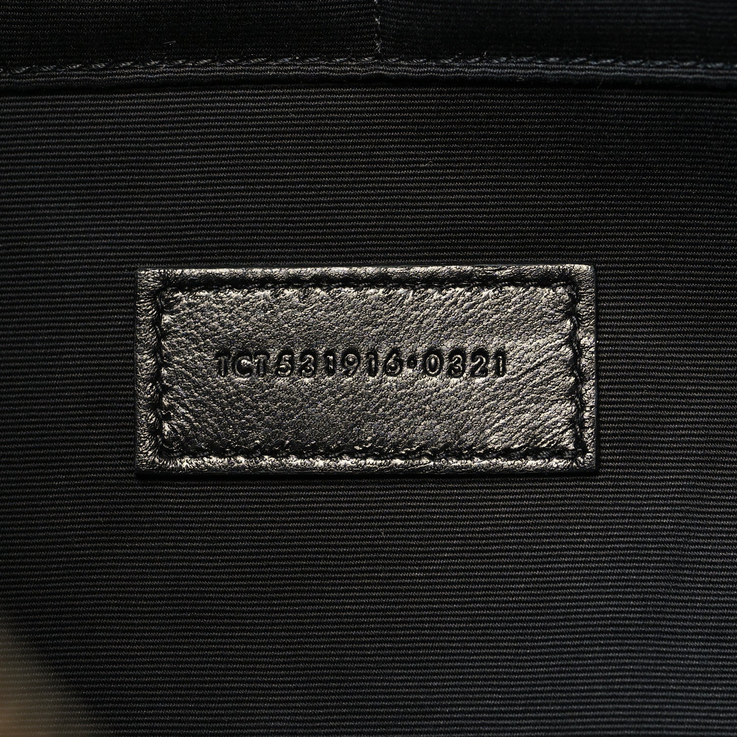 Saint Laurent Canvas Monogram Zipped Pouch Beige Black 7 of 11