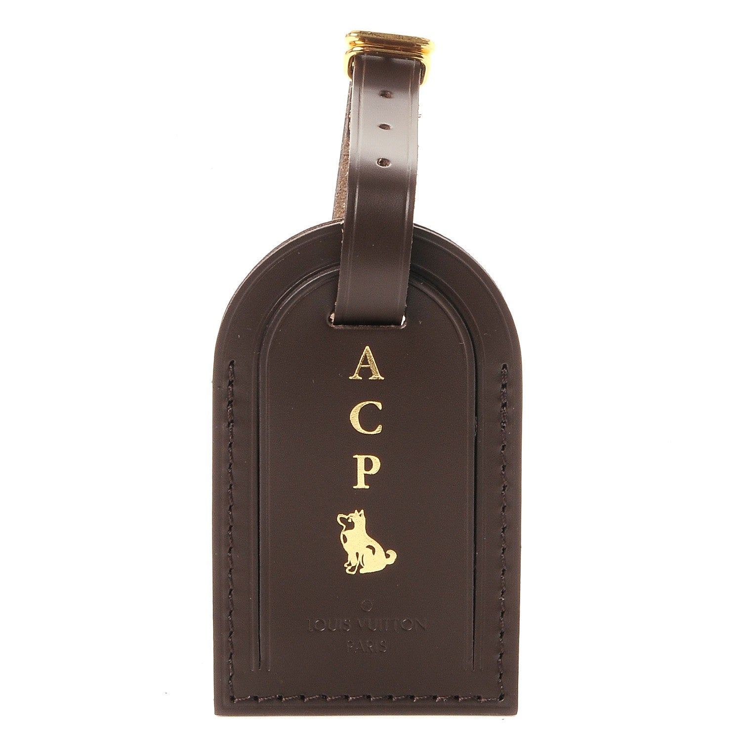 Louis Vuitton Calfskin Luggage Tag Ebene 1 of 4