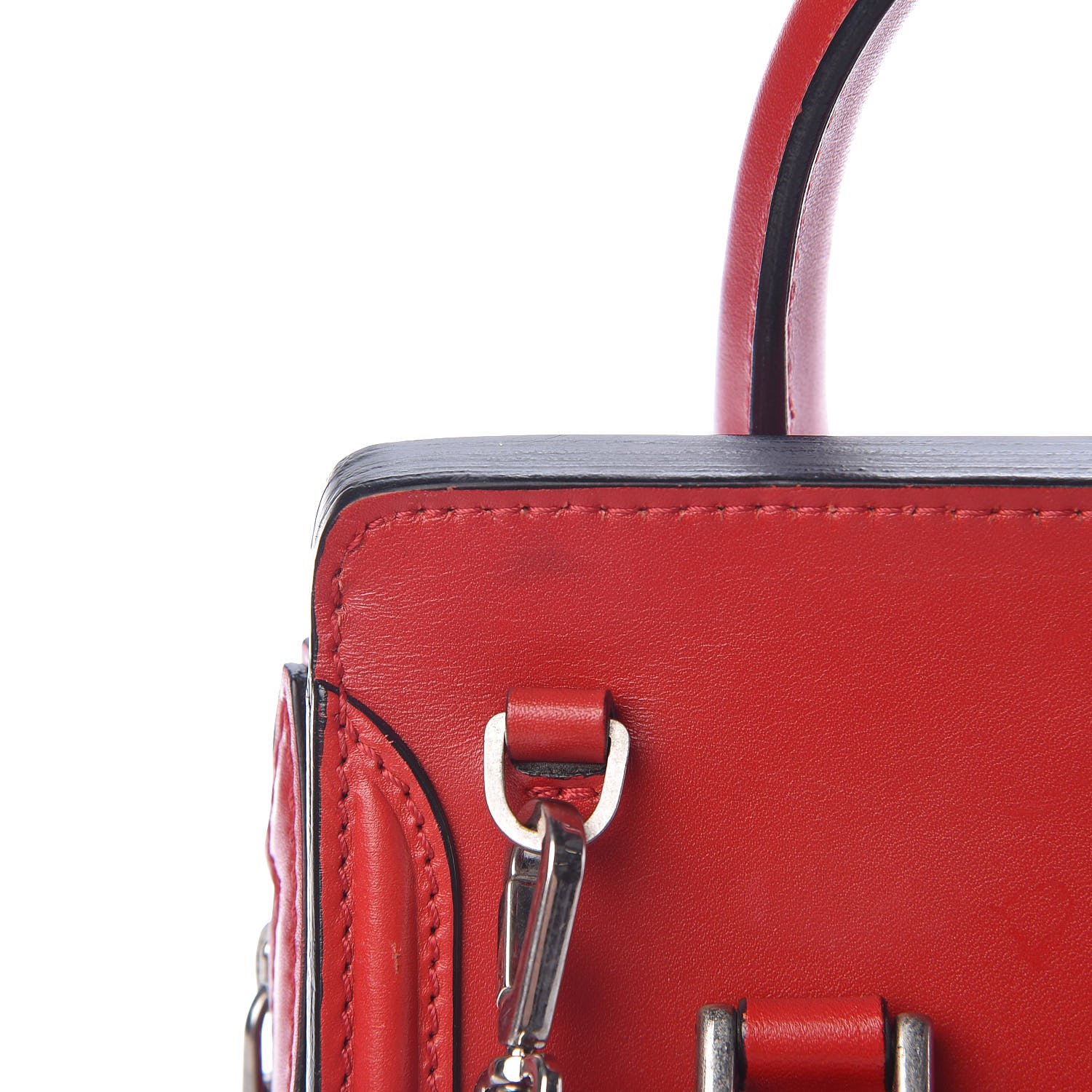 Alexander McQueen Calfskin Mini Heroine Scarlet 13 of 25