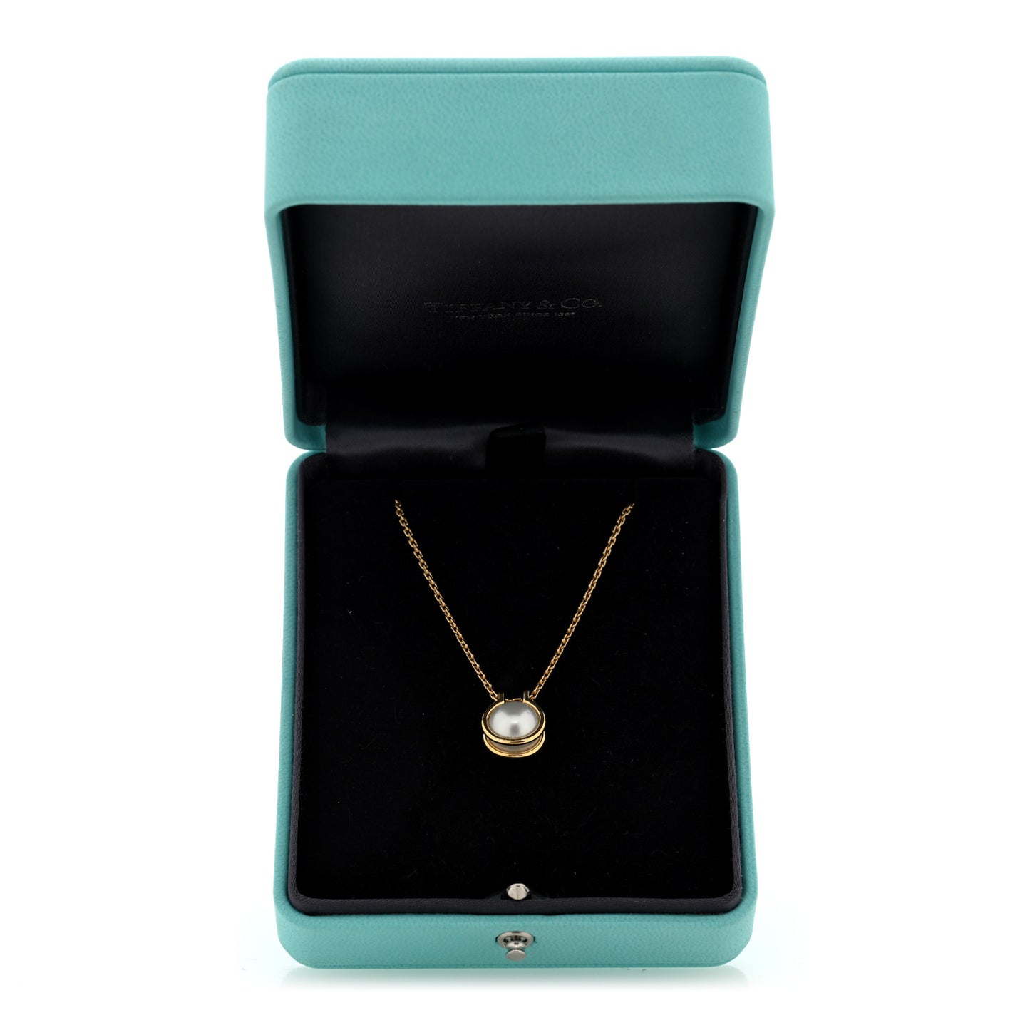 18K Yellow Gold South Sea Cultured Pearl HardWear Link Pendant Necklace