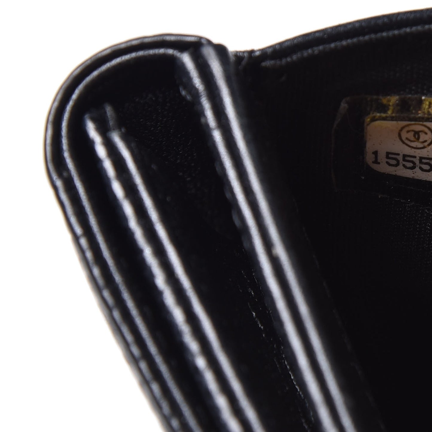 Caviar Timeless CC Compact Flap Wallet Black