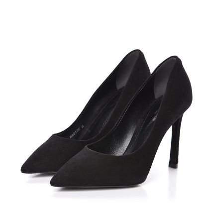 Louis Vuitton Rendez Vous Suede Pumps 35 Black 3 of 9
