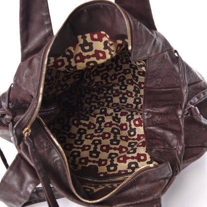 Gucci Guccissima Large Hysteria Tote Chocolate 5 of 9