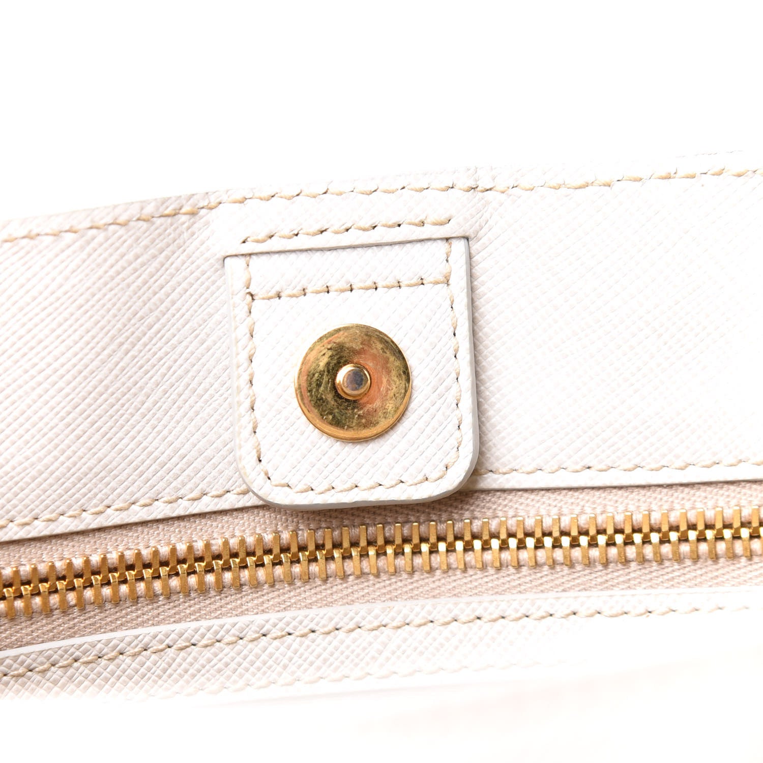 Prada Saffiano Lux Medium Tote Talco 15 of 19