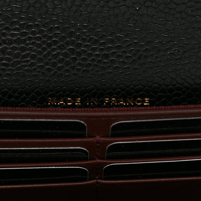 Chanel Caviar Quilted Large Gusset Flap Wallet Black 7 of 9