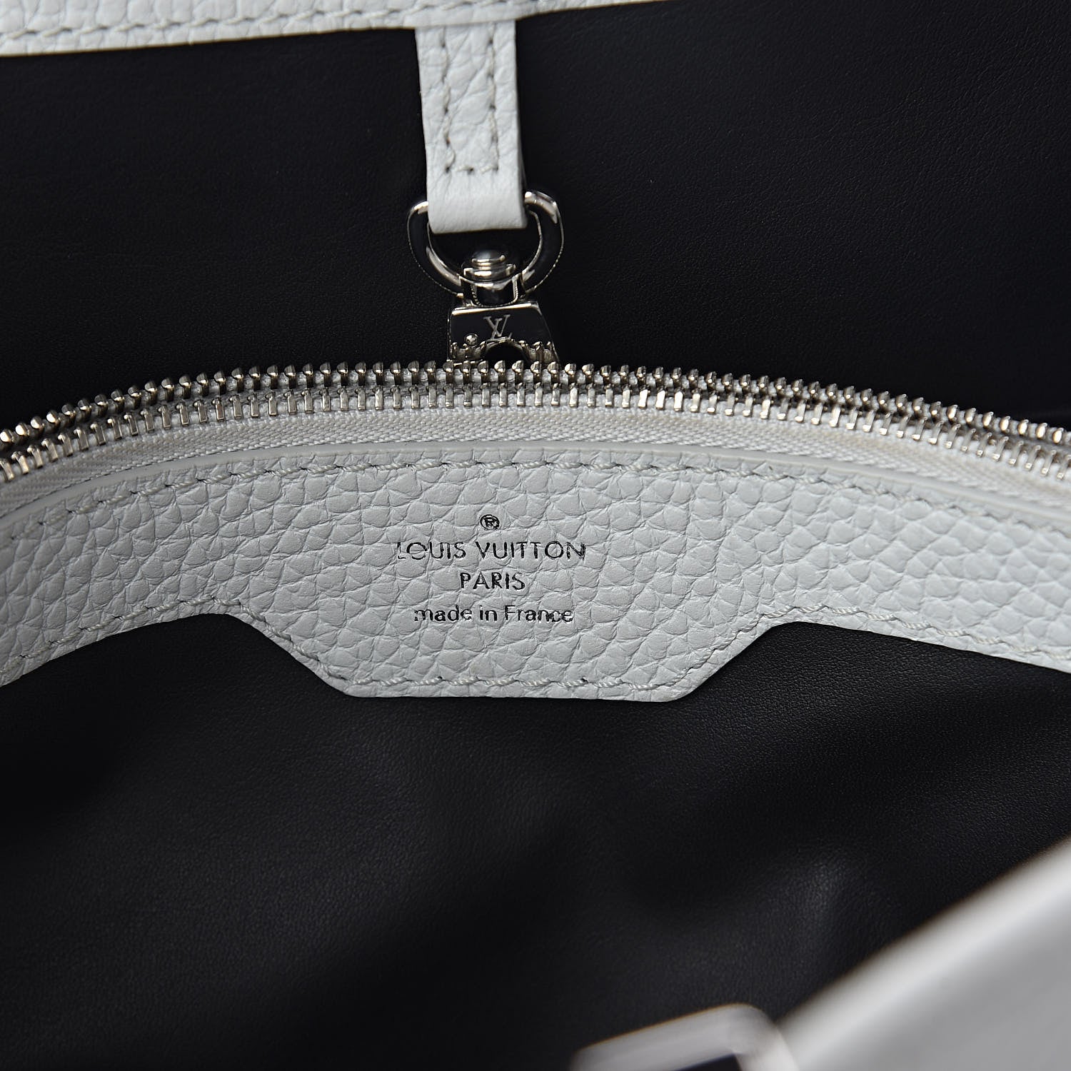Louis Vuitton Taurillon Capucines MM Cloudy Black 6 of 10