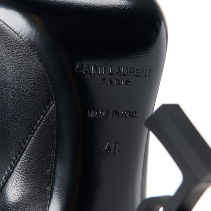 Saint Laurent Calfskin Opyum Ankle Boots 40 Black 6 of 9