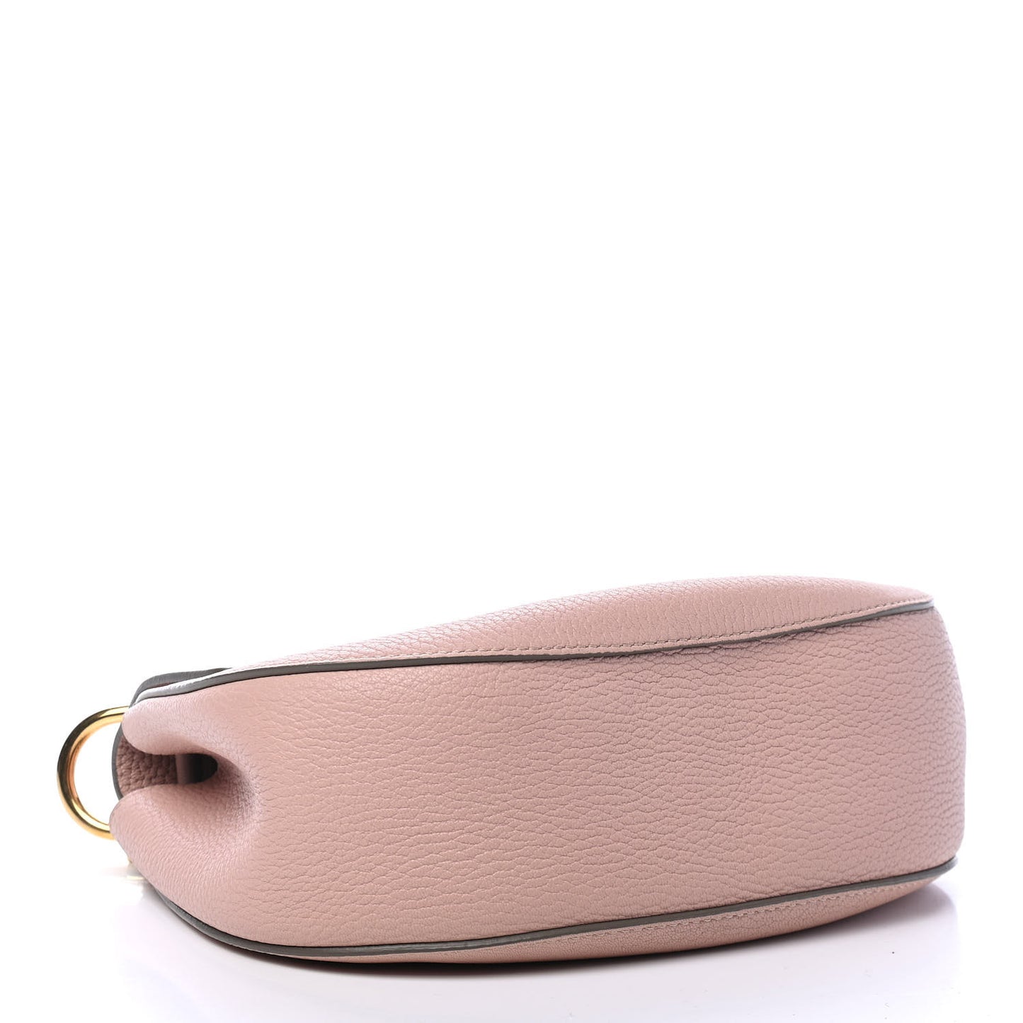 Grained Lambskin Mini Drew Shoulder Bag Cement Pink