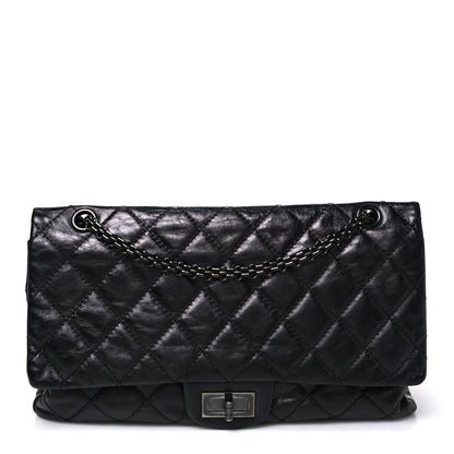 Chanel Metallic Aged Calfskin Quilted 2.55 Reissue 227 Flap So Black 1 of 10
