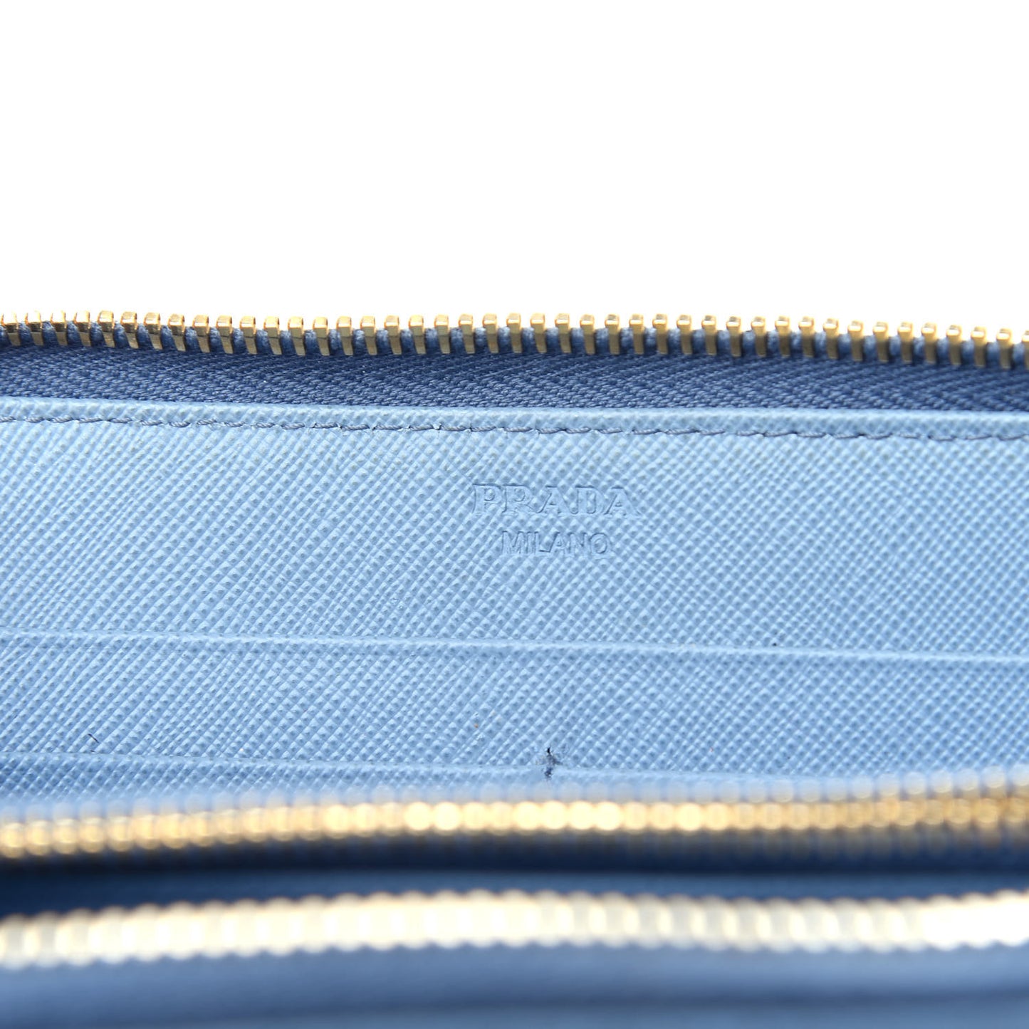 Saffiano Metal Zip Around Wallet Astrale
