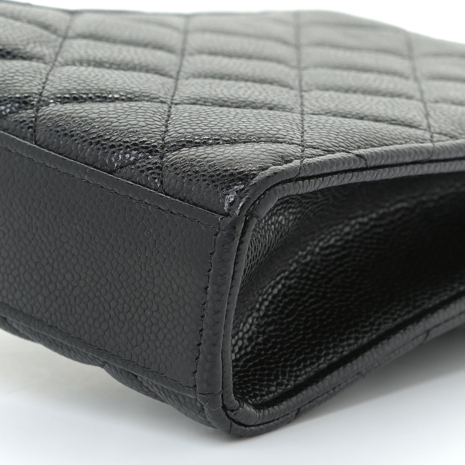 Chanel Caviar Quilted Classic Phone Holder Black 10 of 12
