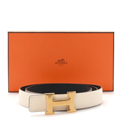 Hermes Epsom Swift 24mm Mini Constance H Belt 90 36 Craie Black 5 of 5