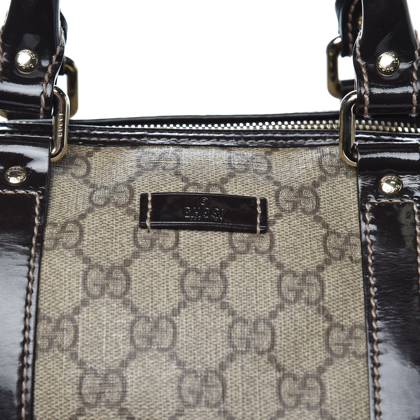 GG Plus Monogram Large Joy Boston Dark Brown