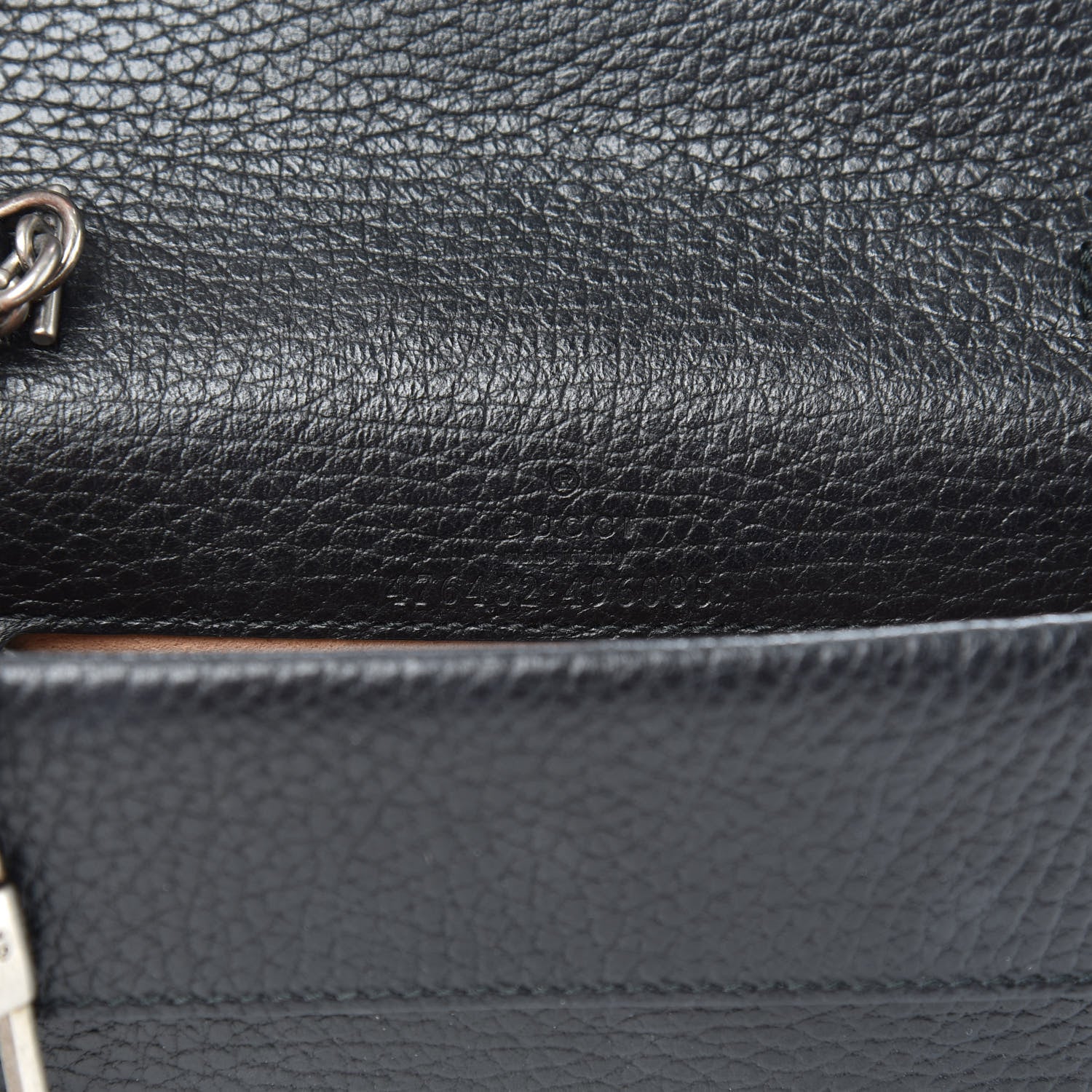 Gucci Calfskin Super Mini Dionysus Shoulder Bag Black 6 of 9