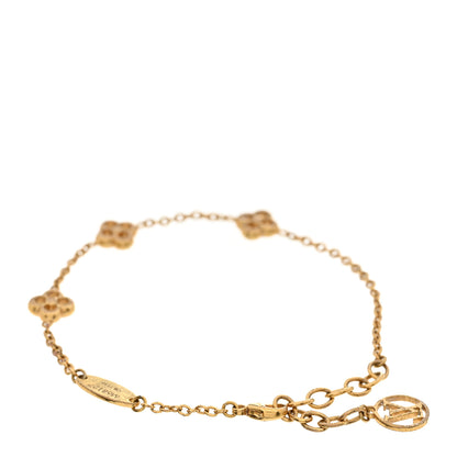 Louis Vuitton Brass Flower Full Bracelet Gold 3 of 5