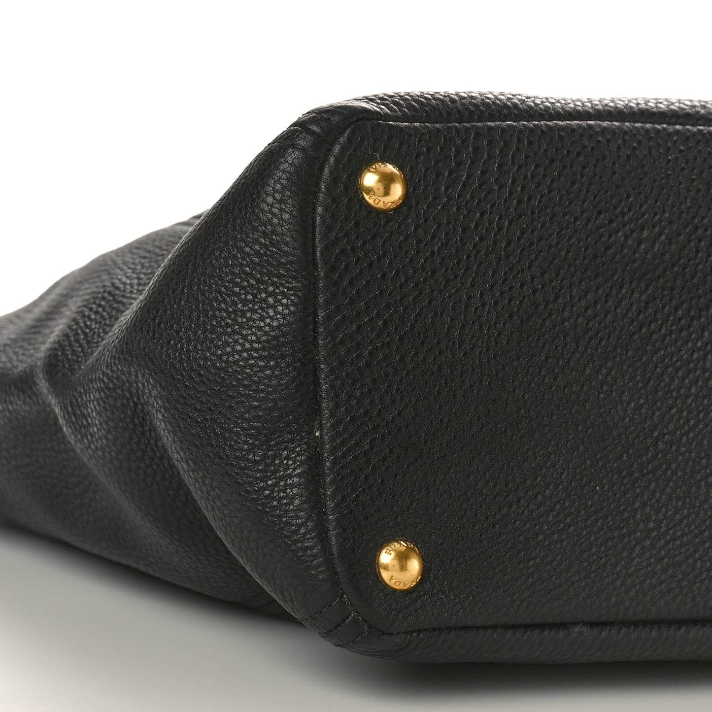 Vitello Daino Side Pocket Tote Black