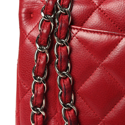 Chanel Caviar Quilted Jumbo Double Flap Red 13 of 17