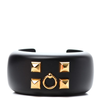 Hermes Pearwood Medor Cuff Bracelet M Black 1 of 6