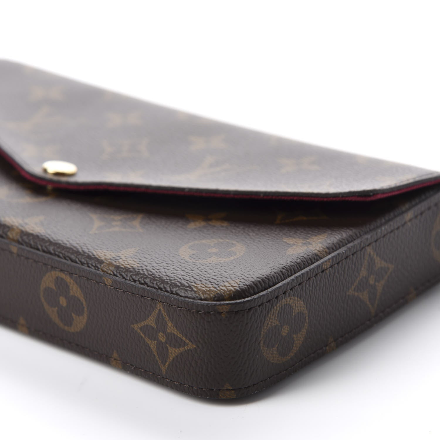 Louis Vuitton Monogram Pochette Felicie Chain Wallet Fuchsia 7 of 14