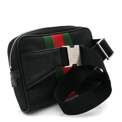 Gucci Canvas Web Slim Belt Bag Black 3 of 9