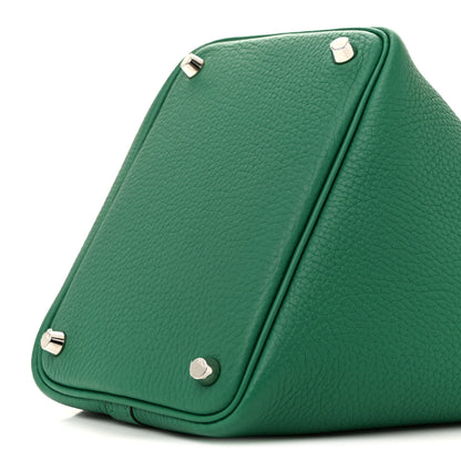 Hermes Taurillon Clemence Picotin Lock 18 PM Vert Vertigo 10 of 13