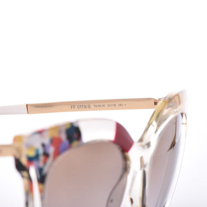 Fendi Oversized Jungle Sunglasses FF 0179/S Transparent Honey 5 of 6