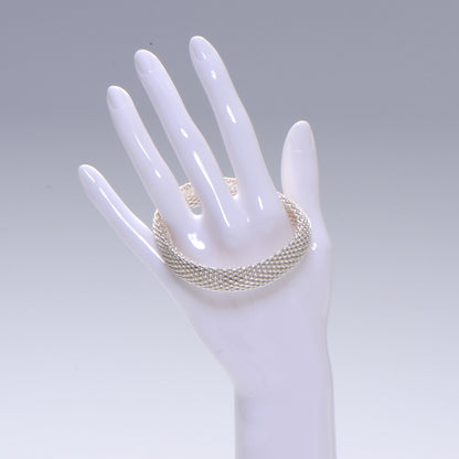 Tiffany Sterling Silver Somerset Mesh Bracelet 2 of 5