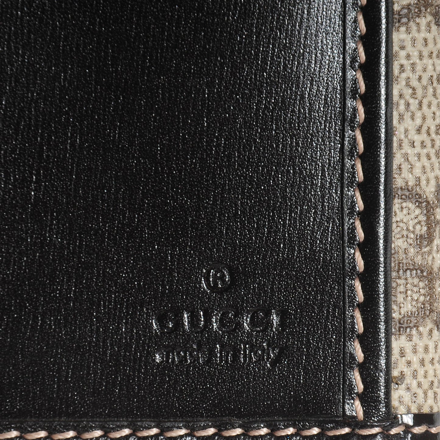 GG Plus Monogram Icon Bar Continental Flap Wallet Dark Brown