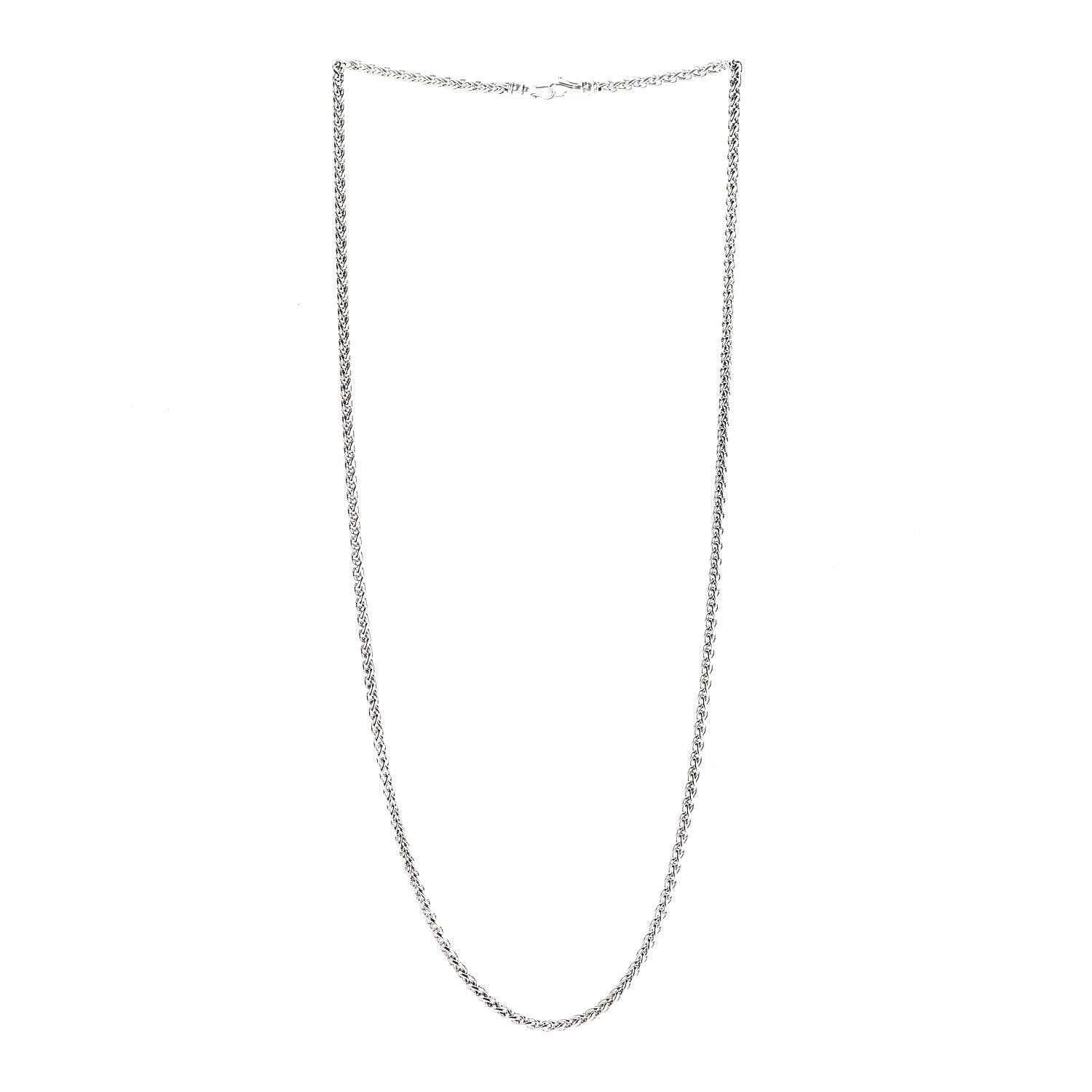 David Yurman Sterling Silver 3mm Wheat Chain Necklace 3 of 6