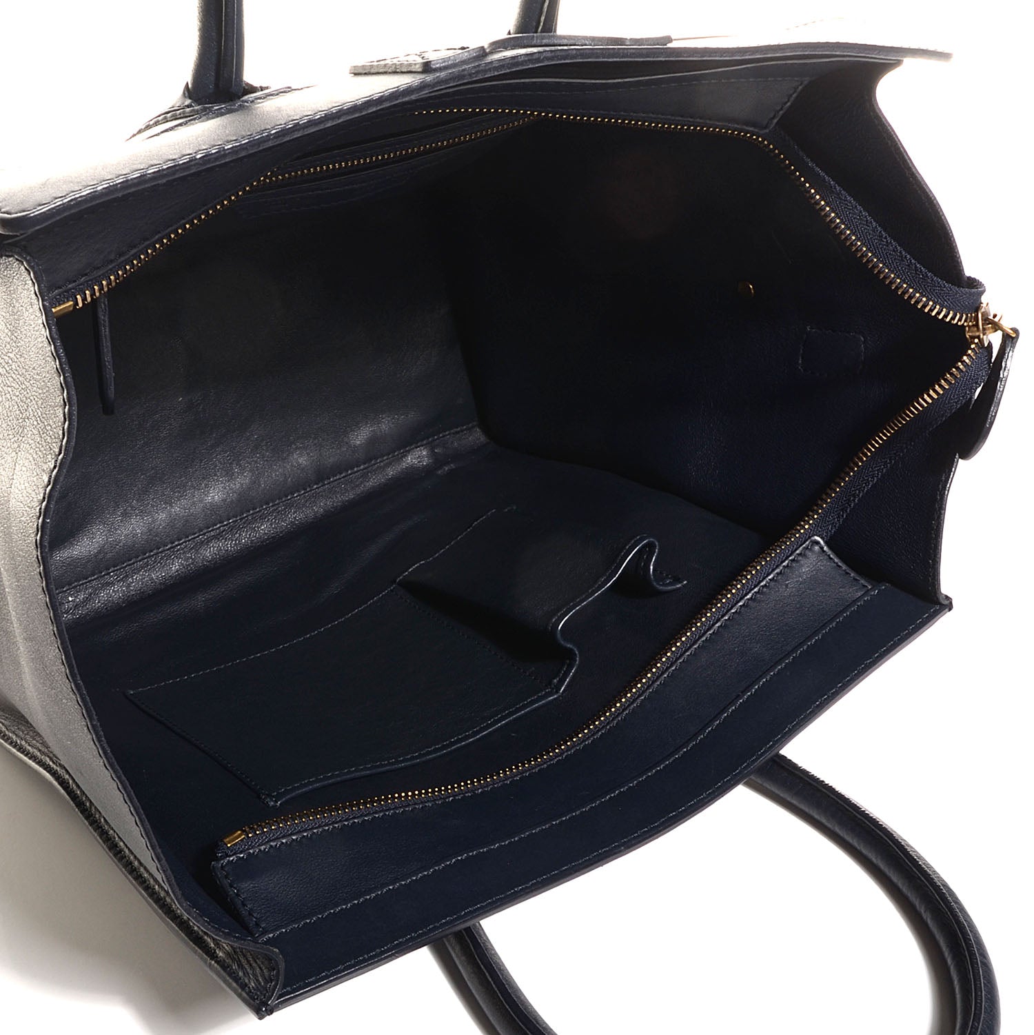 Celine Smooth Calfskin Mini Luggage Navy 5 of 11