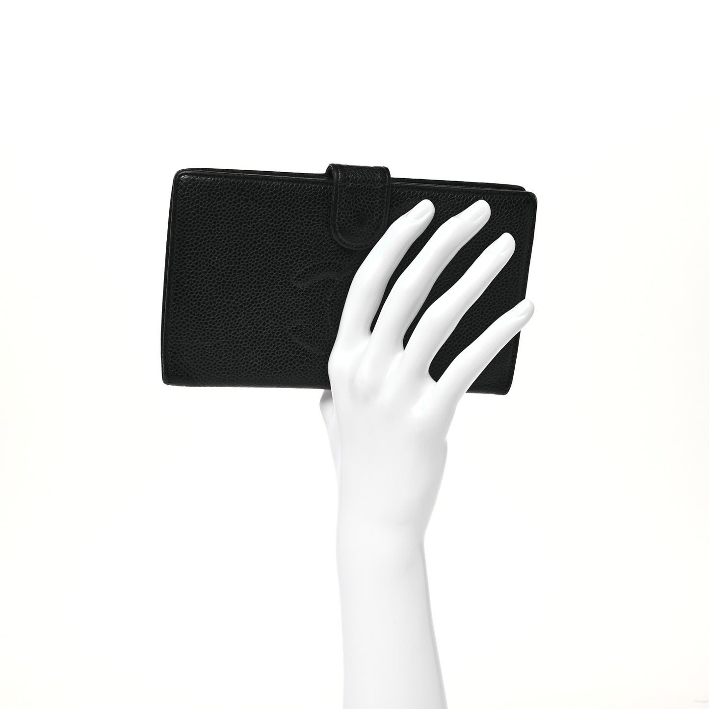 Caviar Timeless CC French Wallet Black