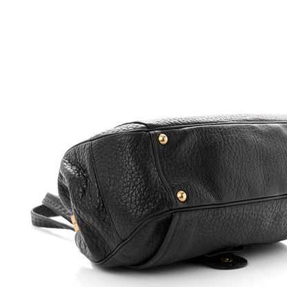 Prada Cervo Berlino Satchel Black 9 of 11