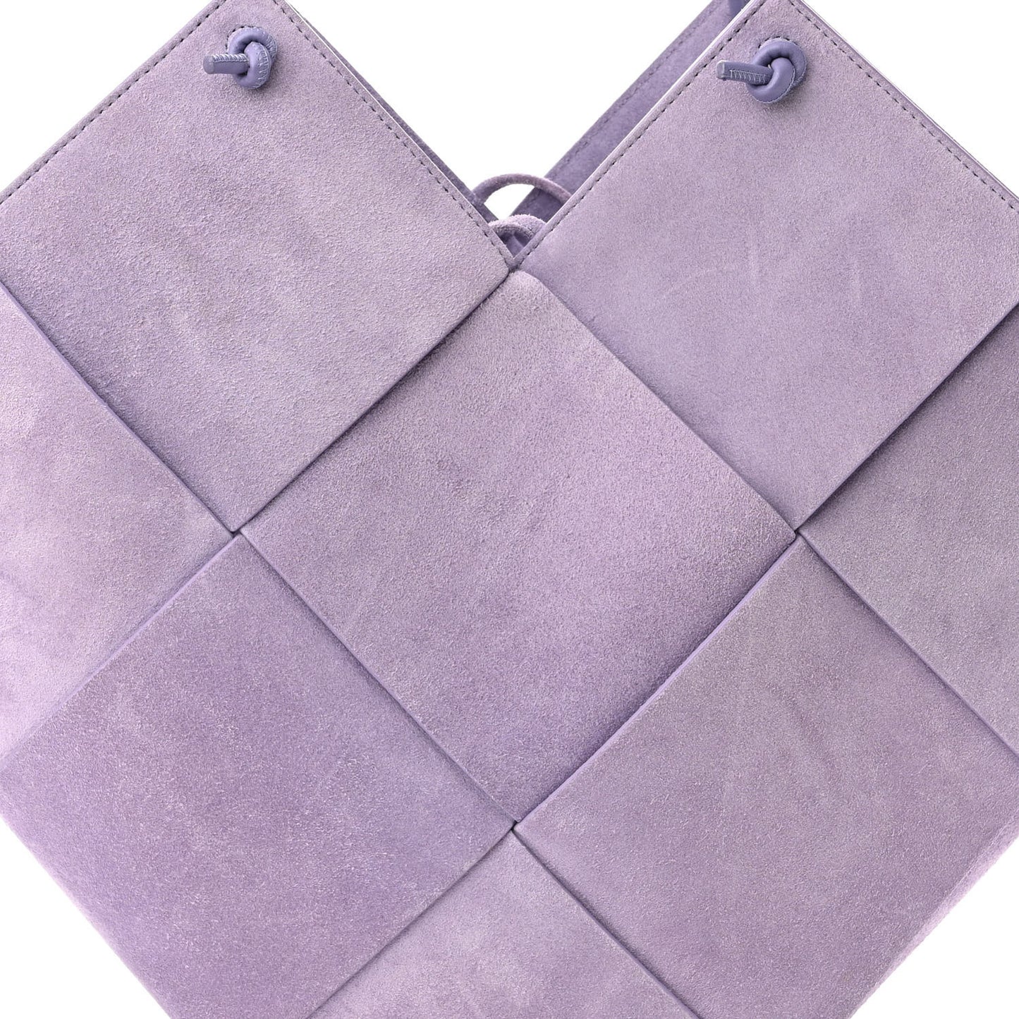 Suede Maxi Intrecciato Tote Lavender