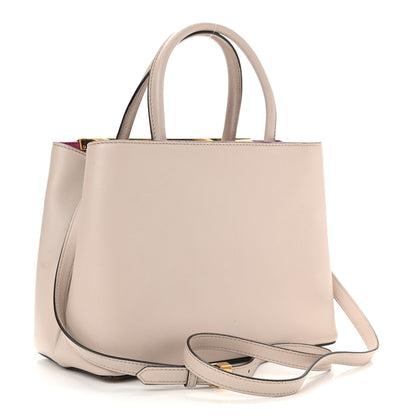 Fendi Vitello Dolce Century Petite 2Jours Tote Grigio Polvere Ciclamino 3 of 9