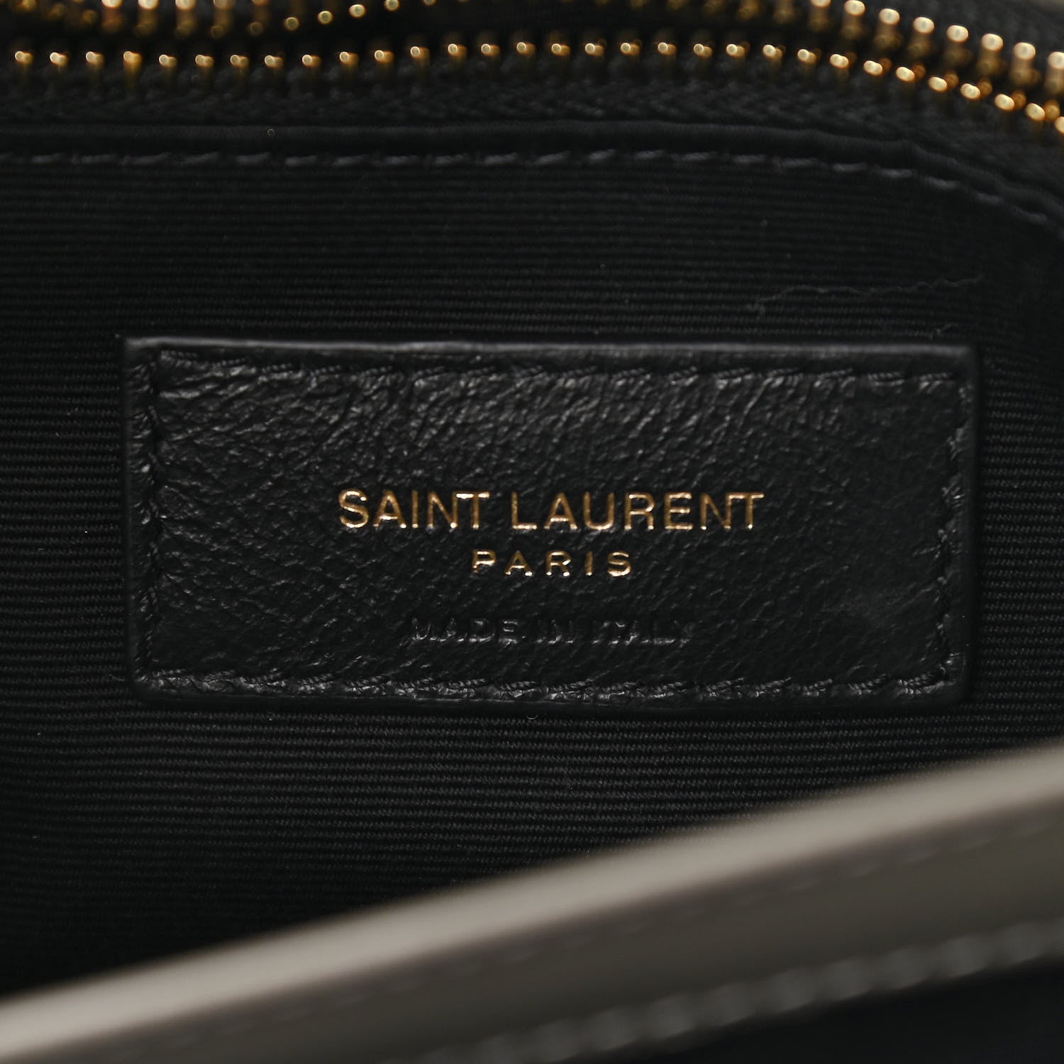 Saint Laurent Calfskin Y Quilted Monogram Toy Loulou Crossbody Bag Grey Kaki 6 of 11