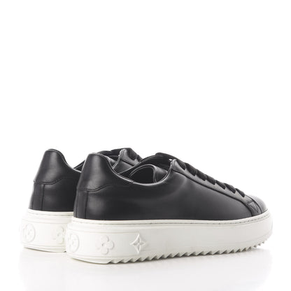 Louis Vuitton Calfskin Time Out Sneakers 37 Black 4 of 7