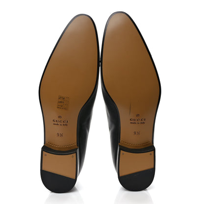 Gucci Calfskin Mens Lace Up Captoe Loafers 9.5 Black 5 of 8