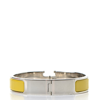 Hermes Enamel Narrow Clic Clac H Bracelet PM Jaune Soleil 3 of 6