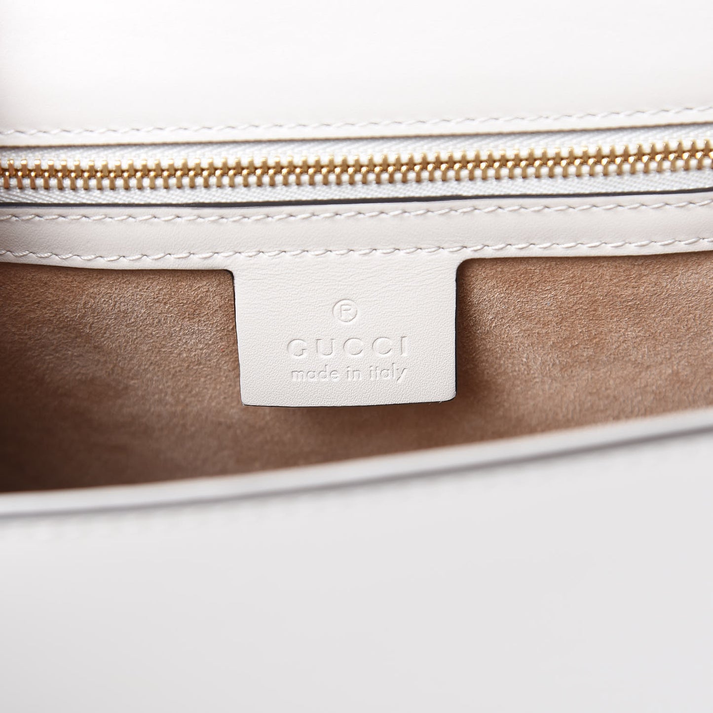 Calfskin Embroidered Small Sylvie Shoulder Bag White