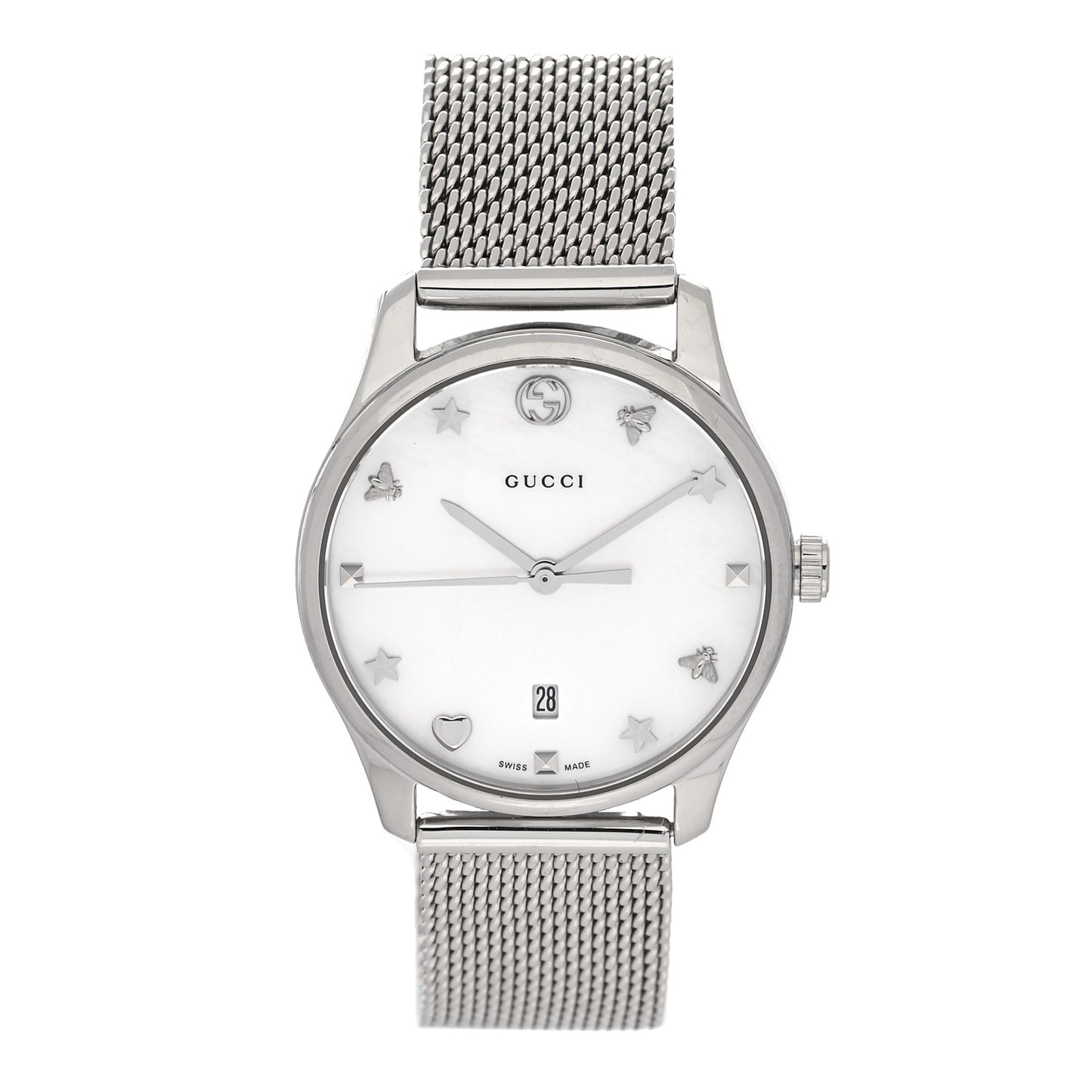 Stainless Steel Mother of Pearl 29mm G-Timeless Charm Quartz Watch