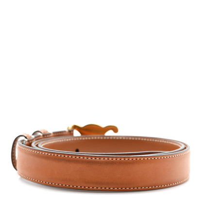 Celine Natural Calfskin Medium 25mm Triomphe Belt 85 34 Tan 2 of 6