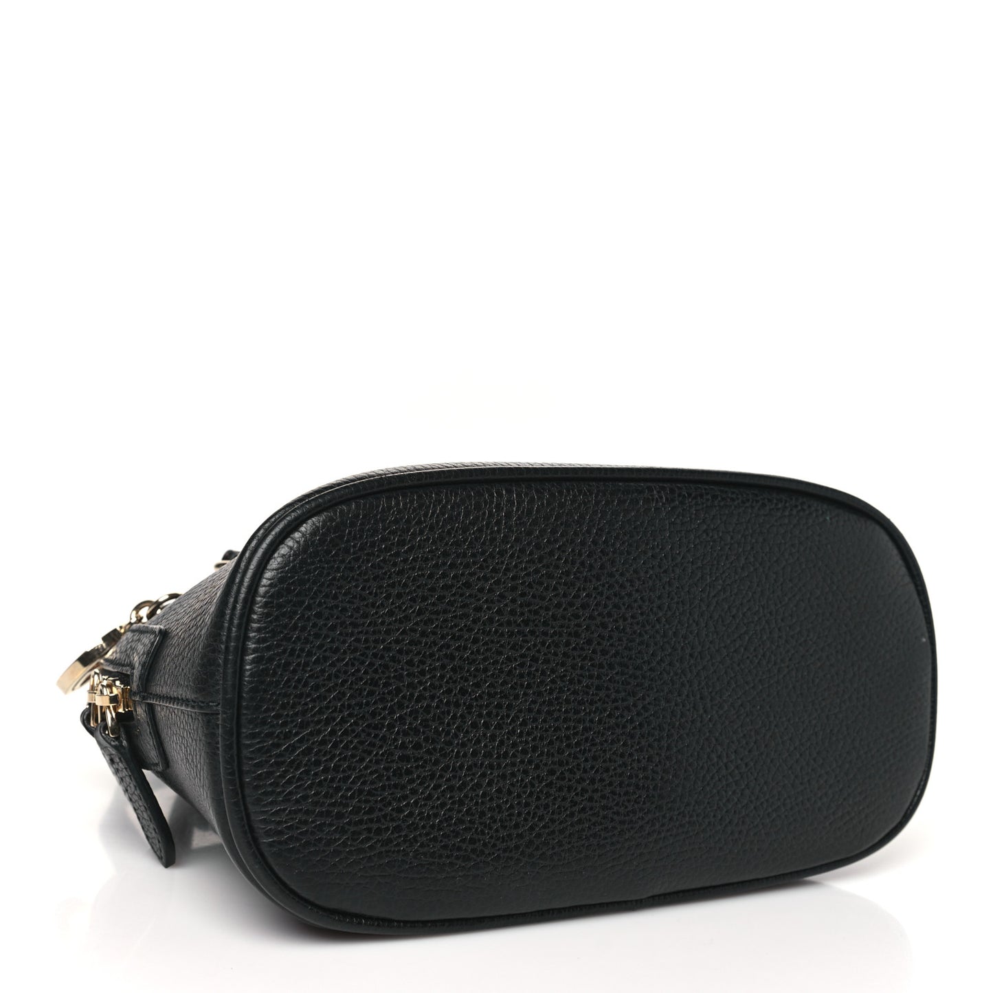 Dollar Calfskin Small GG Charm Dome Bag Black