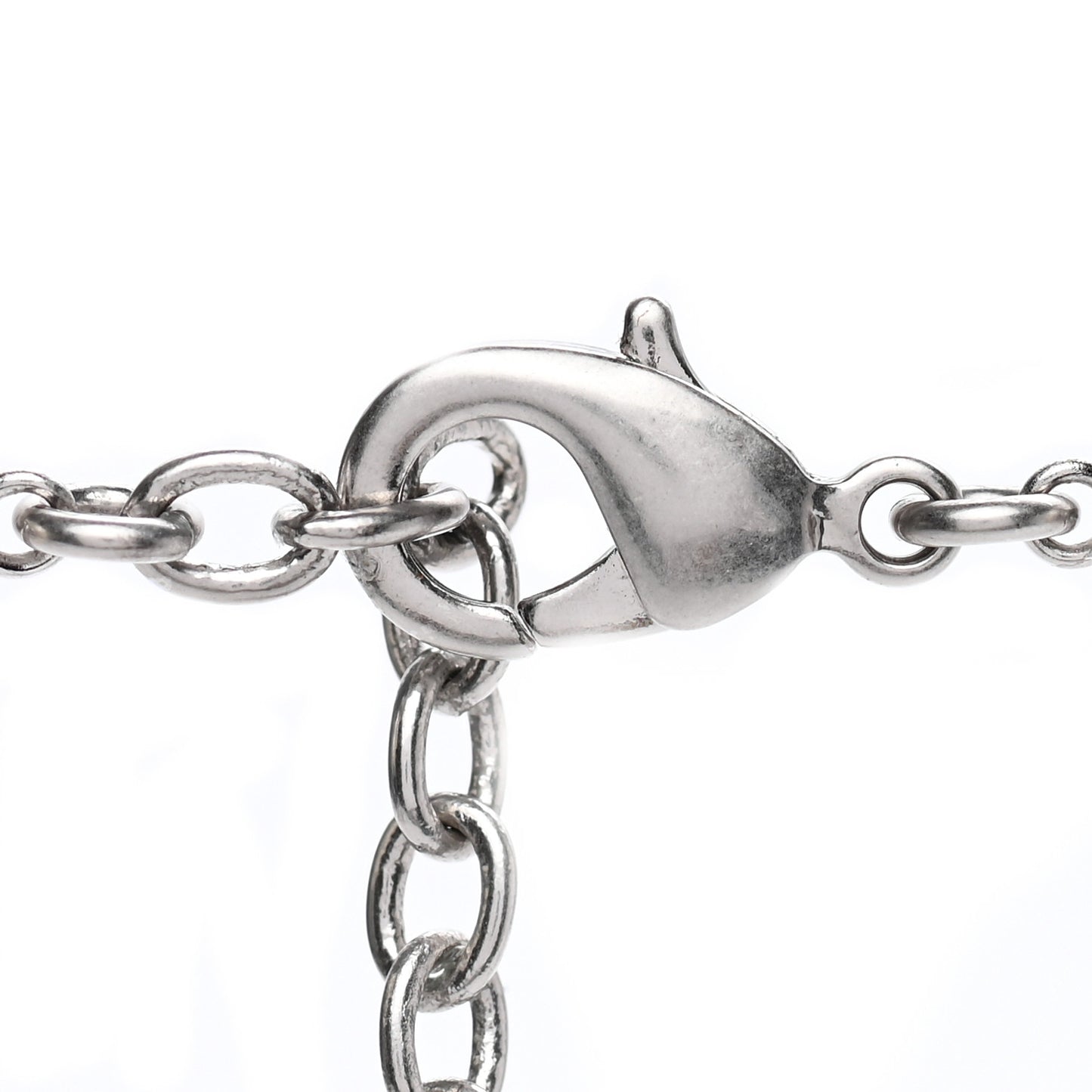 Crystal Baguette Pearl Bow Necklace Silver