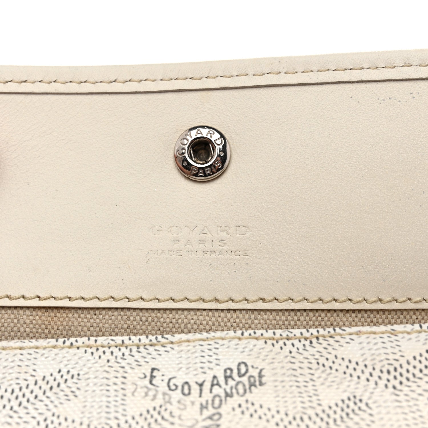 Goyard Goyardine Pouch White 6 of 6