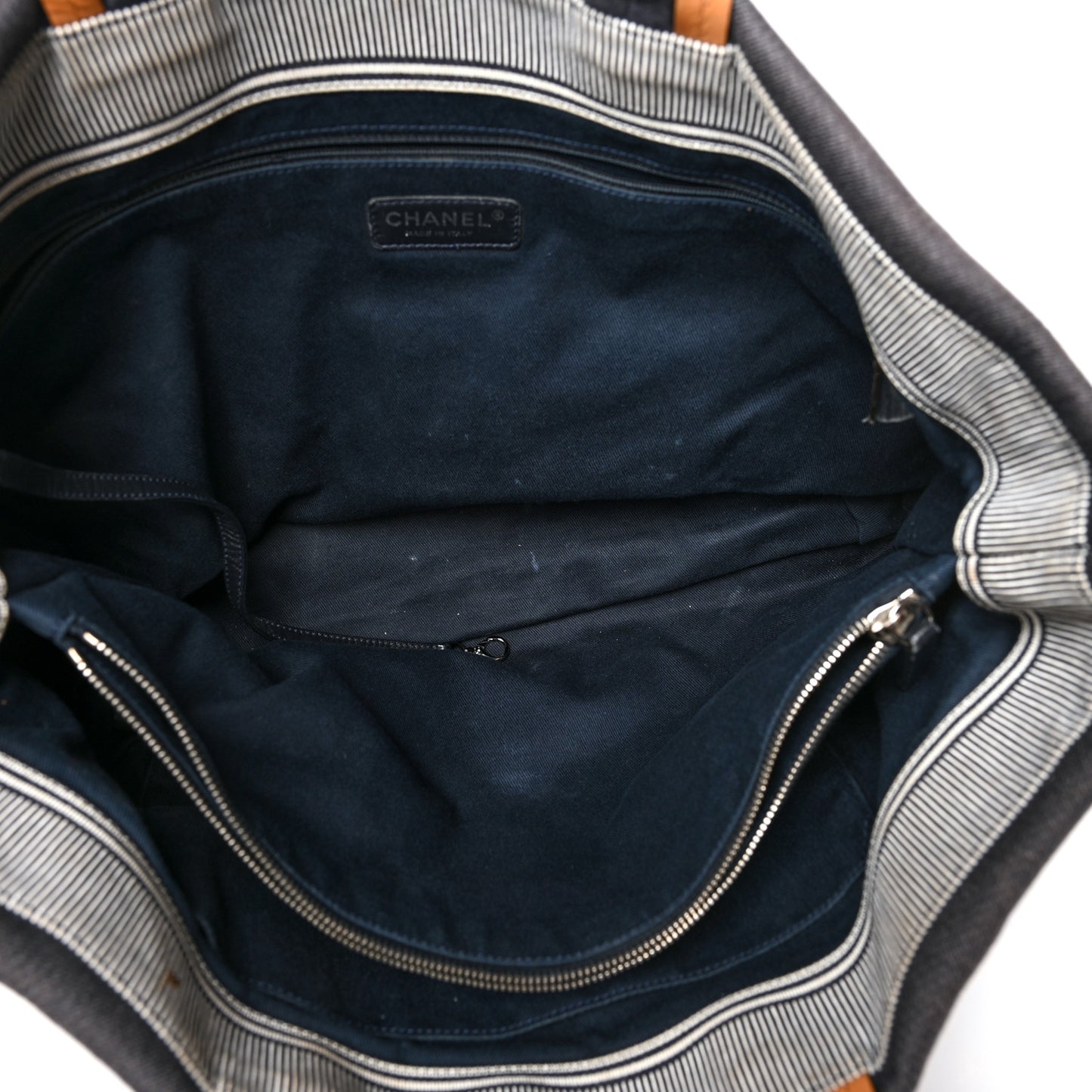 Denim Large Shopping Tote Blue