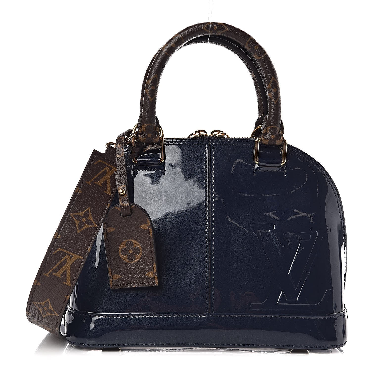 Louis Vuitton Patent Monogram Alma BB Marine 1 of 10