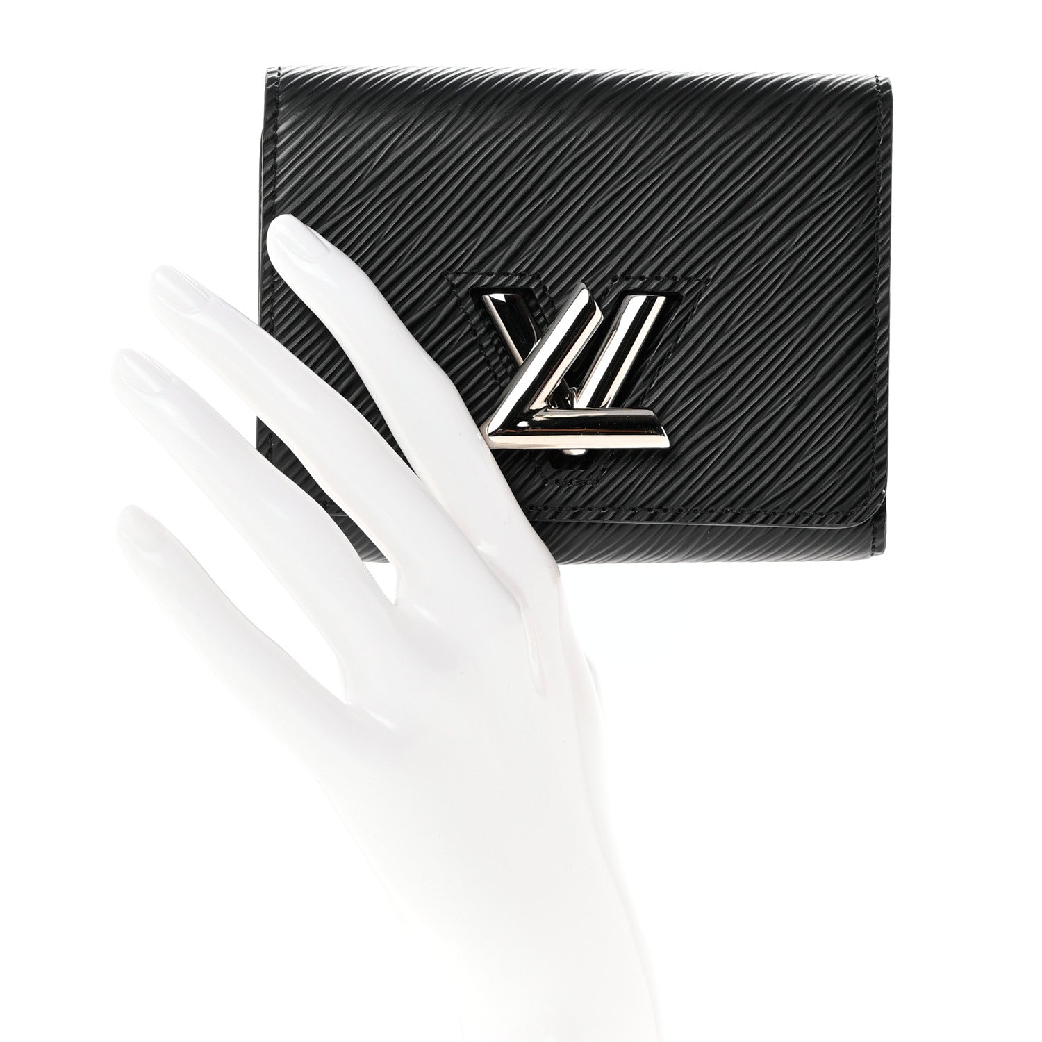Louis Vuitton Epi Twist Compact Wallet Black 2 of 6